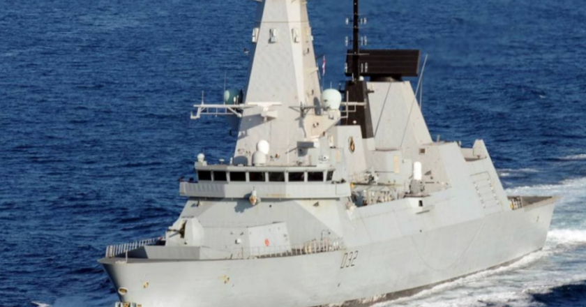 UK provokes Russia by sending a warship through Russian territory.