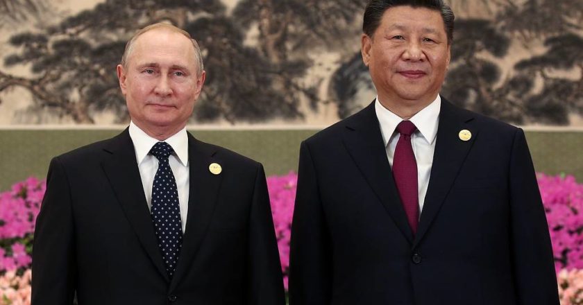 Xi Jinping and Putin Denounce Nato Expansion at Meeting in Beijing